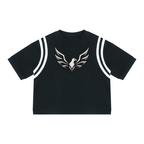 ROODUSC**Camiseta Unisex de Corte Cuadrado con Bloques de Color y Textura Waffle