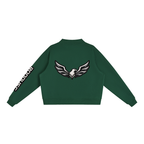 ROODUSC-Sudadera esencial de cuello alto de tejido polar
