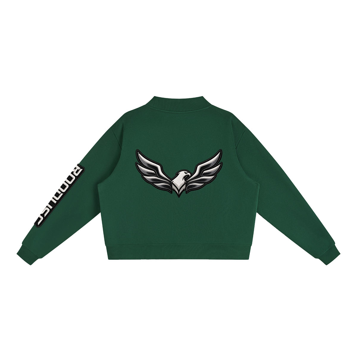 ROODUSC-Sudadera esencial de cuello alto de tejido polar