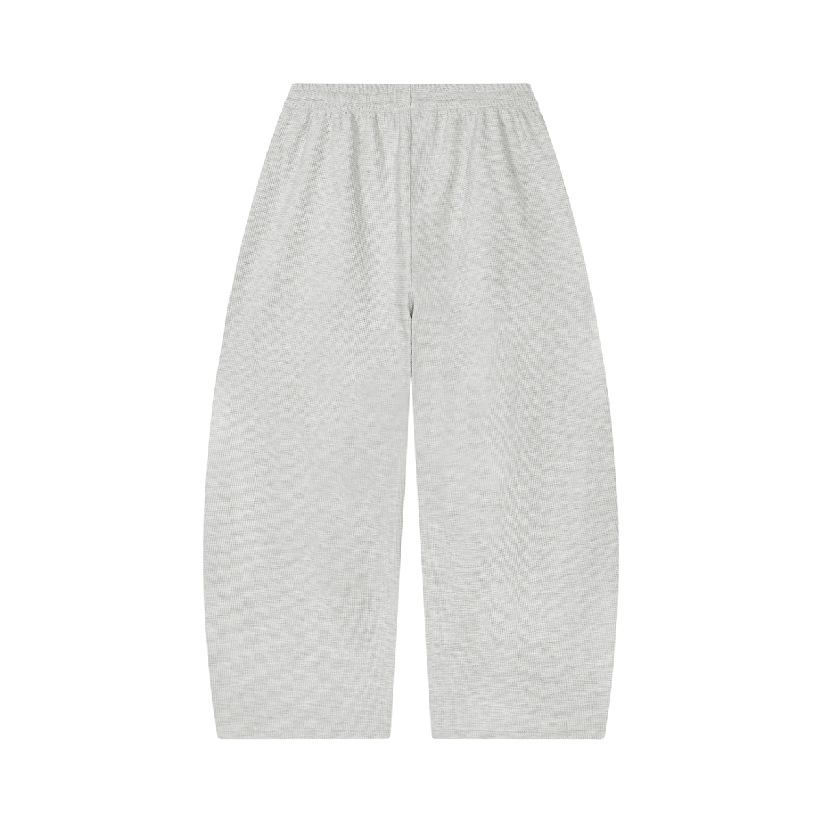 Unisex waffle barrel leg pants