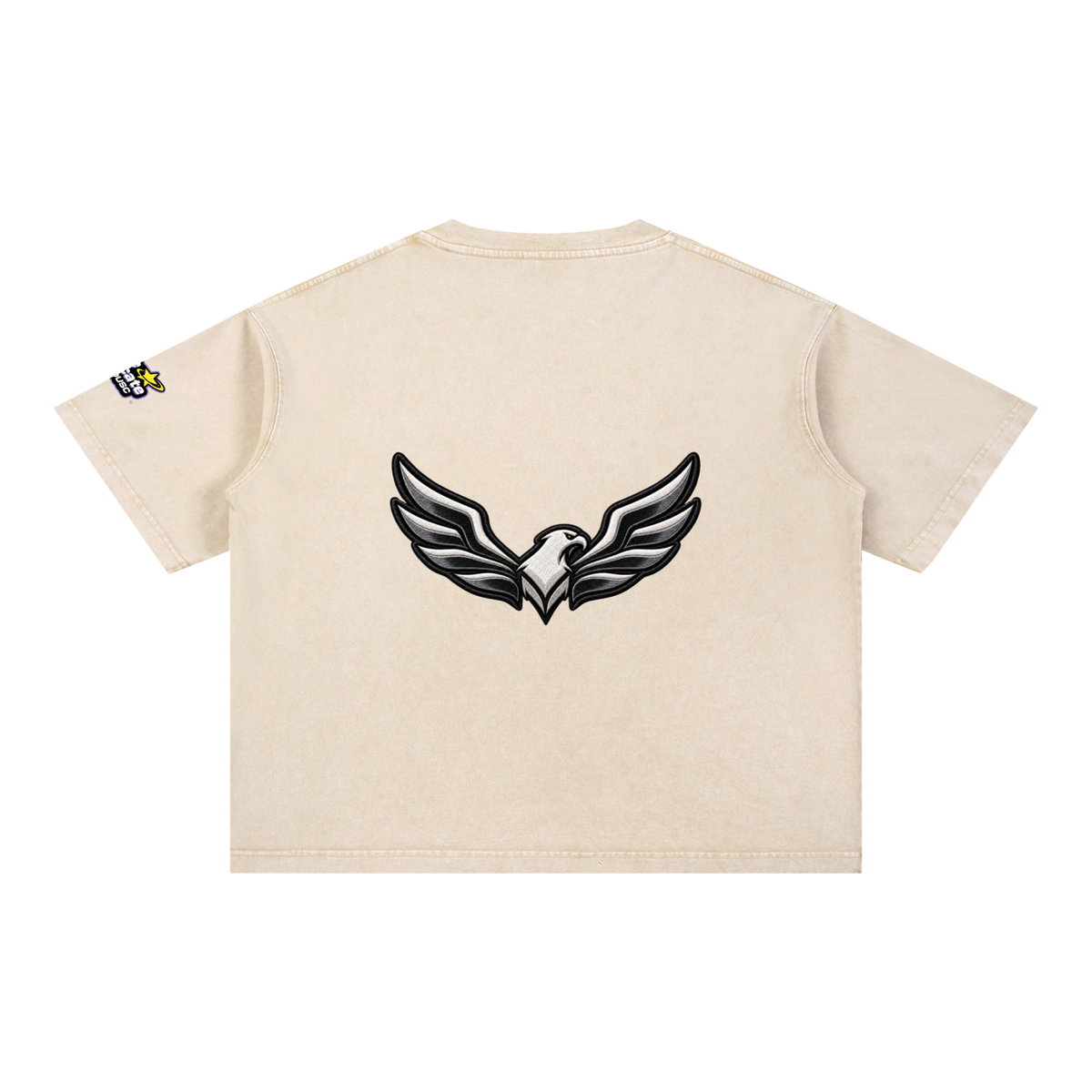 Mineral wash boxy cotton T-shirt