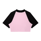 ROODUSC - T-shirt court raglan color block pour femme