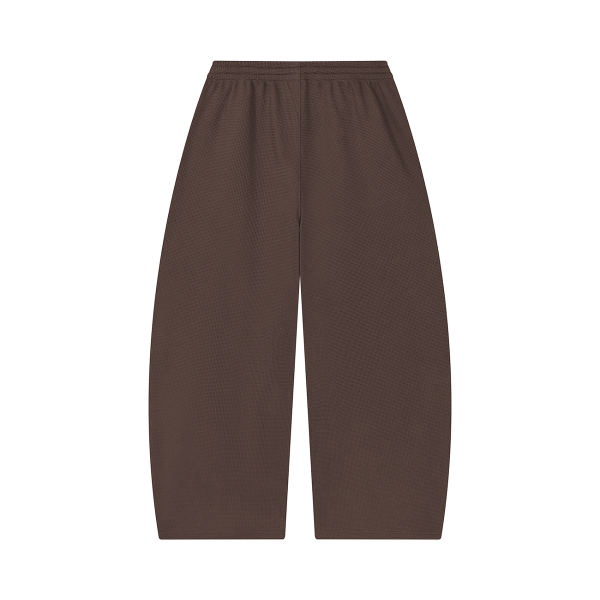 Unisex waffle barrel leg pants