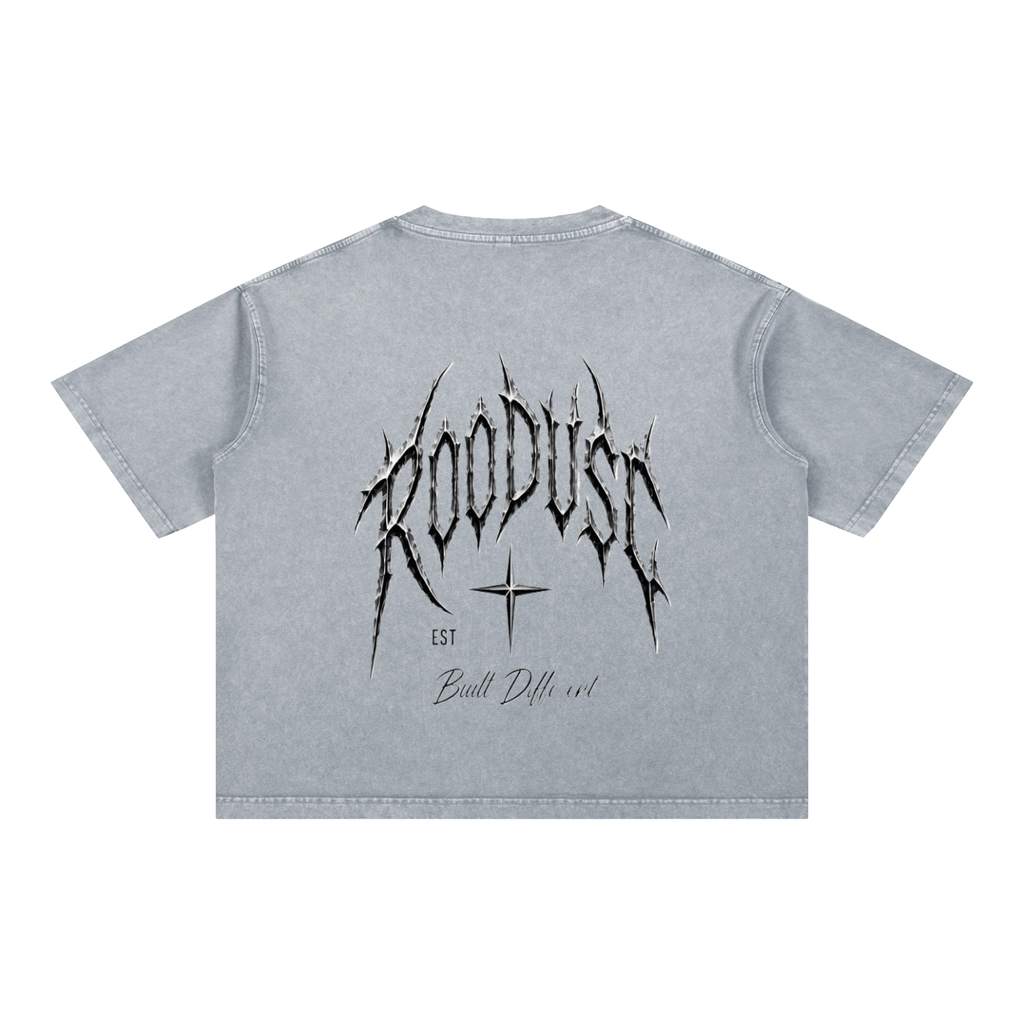 Camiseta de Algodón con Lavado Mineral de Corte Holgado