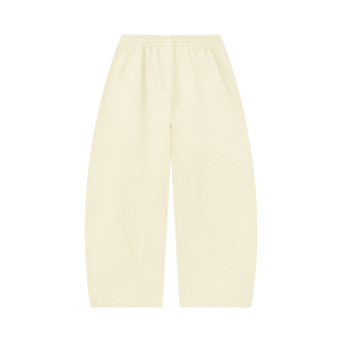 Unisex waffle barrel leg pants