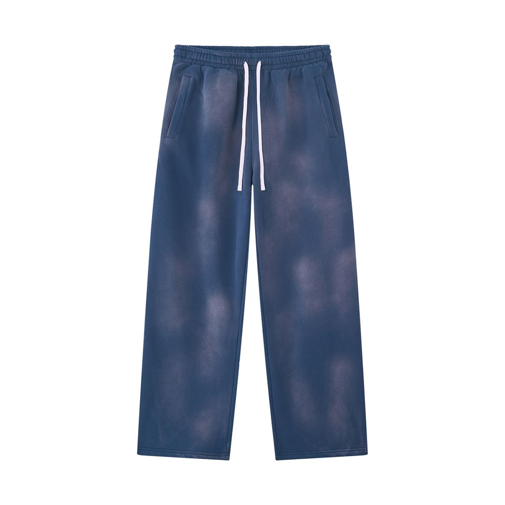 ROODUSC - Pantalon de jogging unisexe ample en molleton effet délavé
