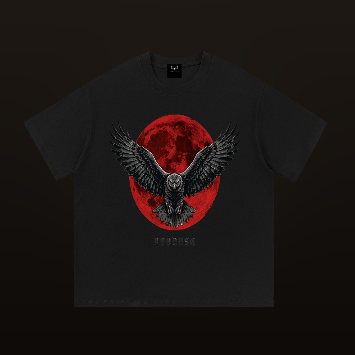 ROODUSC Halloween Eclipse Eagle Tee — Black