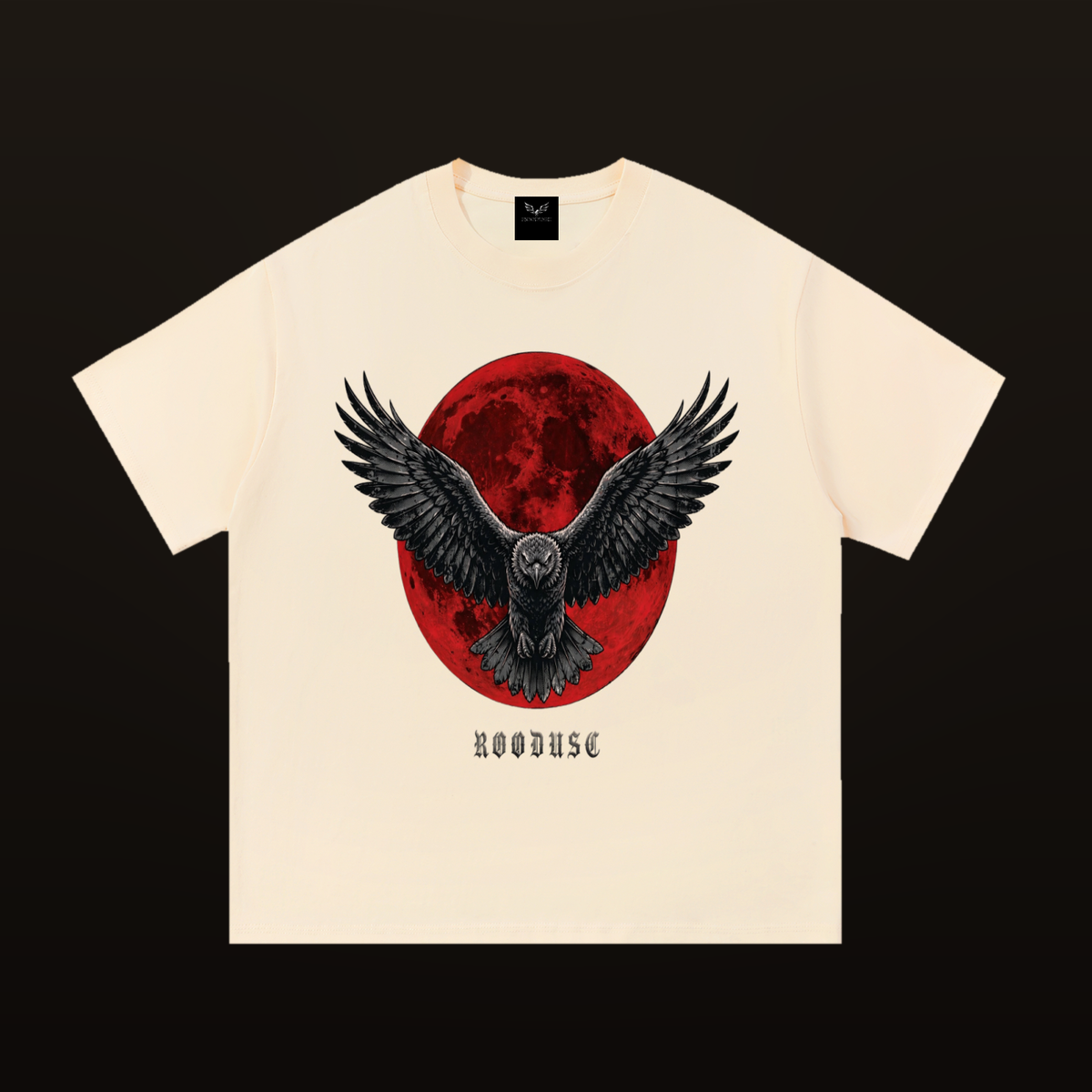ROODUSC Halloween Eclipse Eagle Tee — Cream