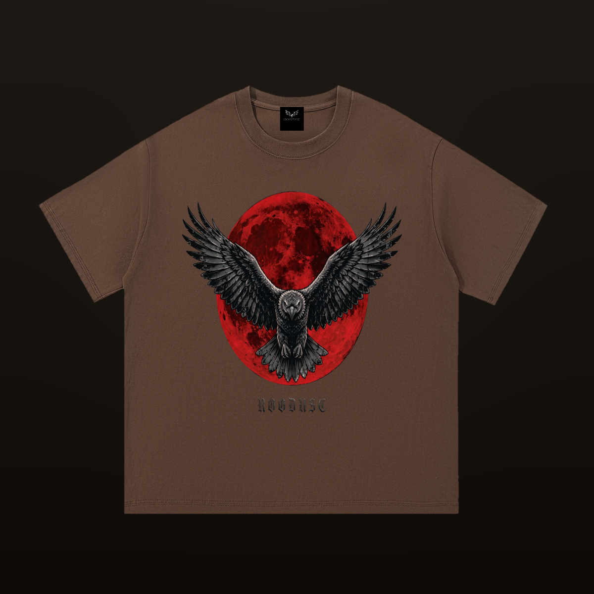 ROODUSC Halloween Eclipse Eagle Tee — Espresso