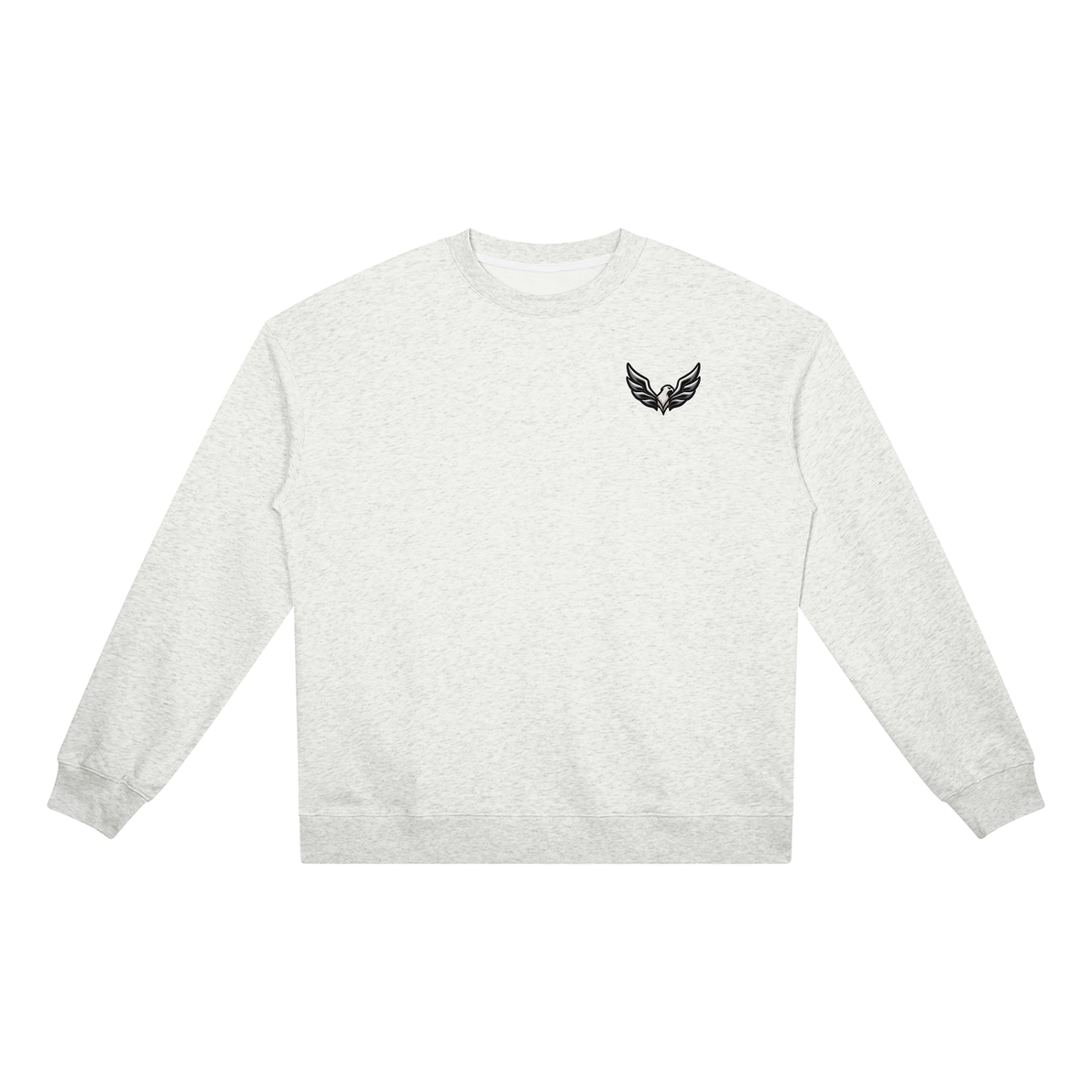 ROODUSC-Sudadera unisex de cuello redondo de gramaje alto