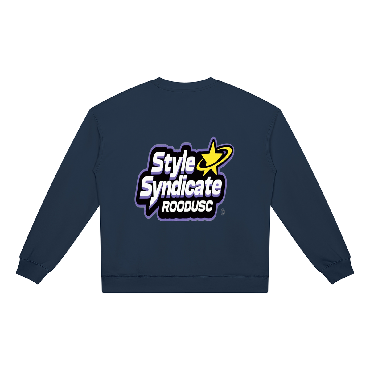 ROODUSC- Sudadera unisex de cuello redondo de gramaje elevado