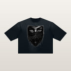 Camiseta unisex ROODUSC de corte cuadrado con efecto lavado vintage y desgaste por sol