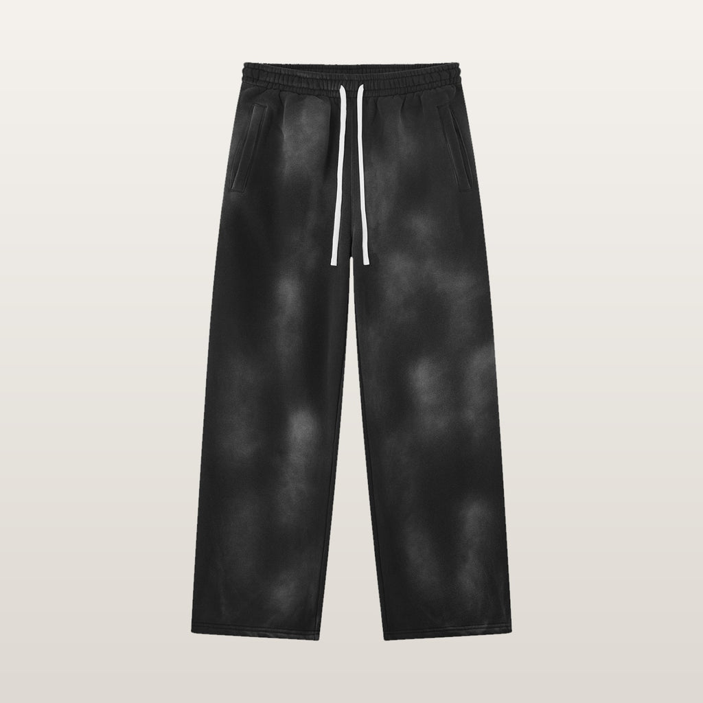 ROODUSC - Pantalon de jogging unisexe ample en molleton effet délavé