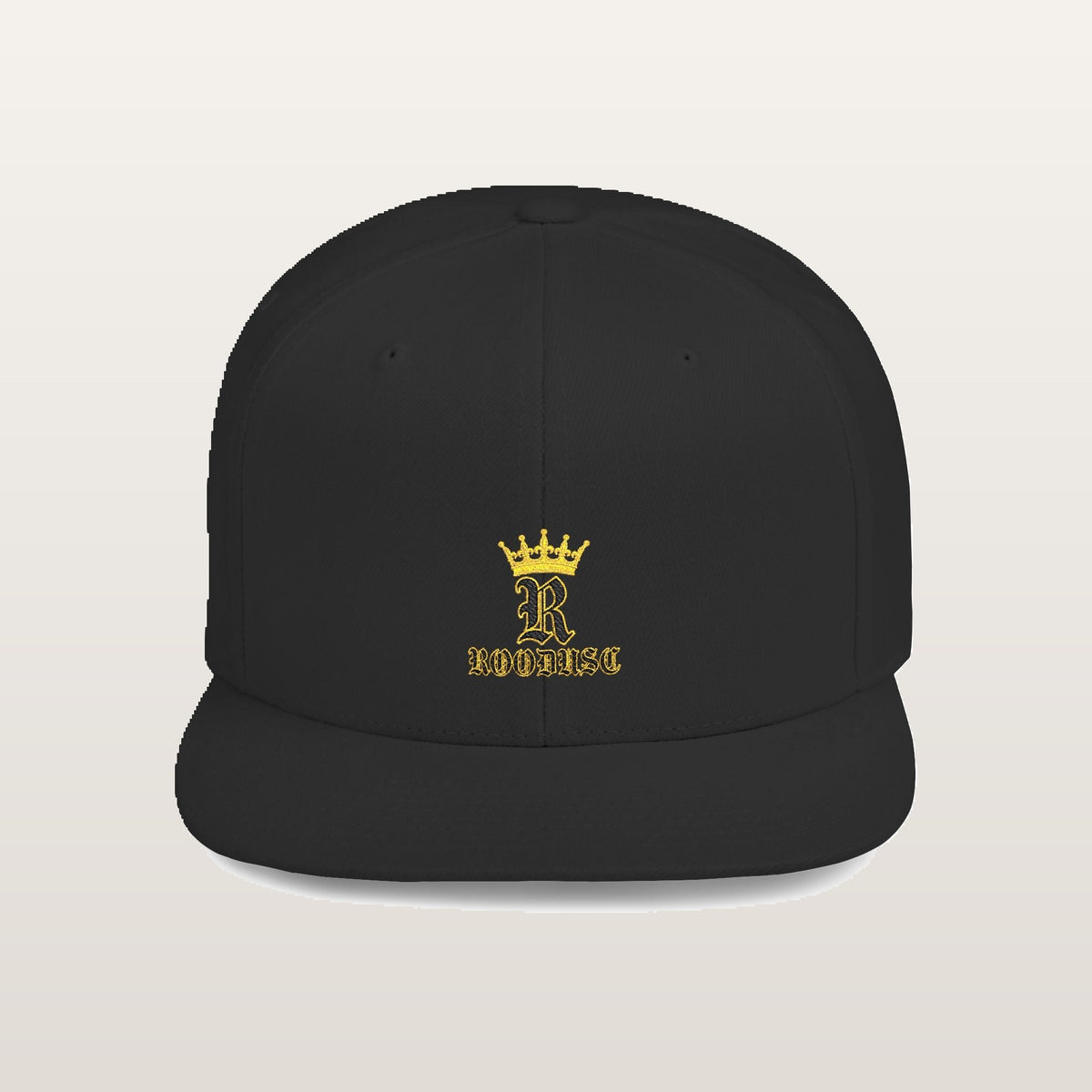 Crowned-R Snapback — Noir