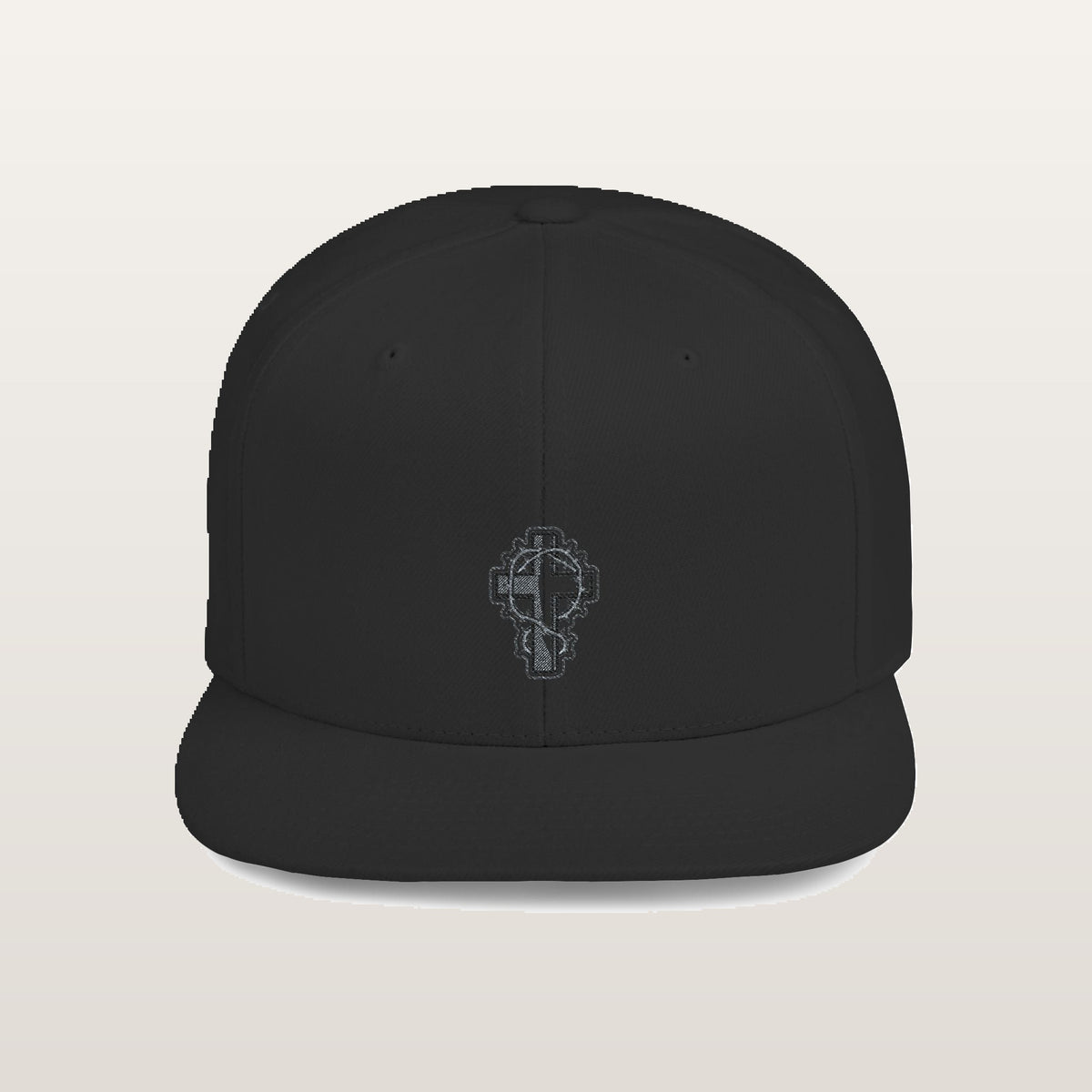 Thorn Cross Snapback — Noir