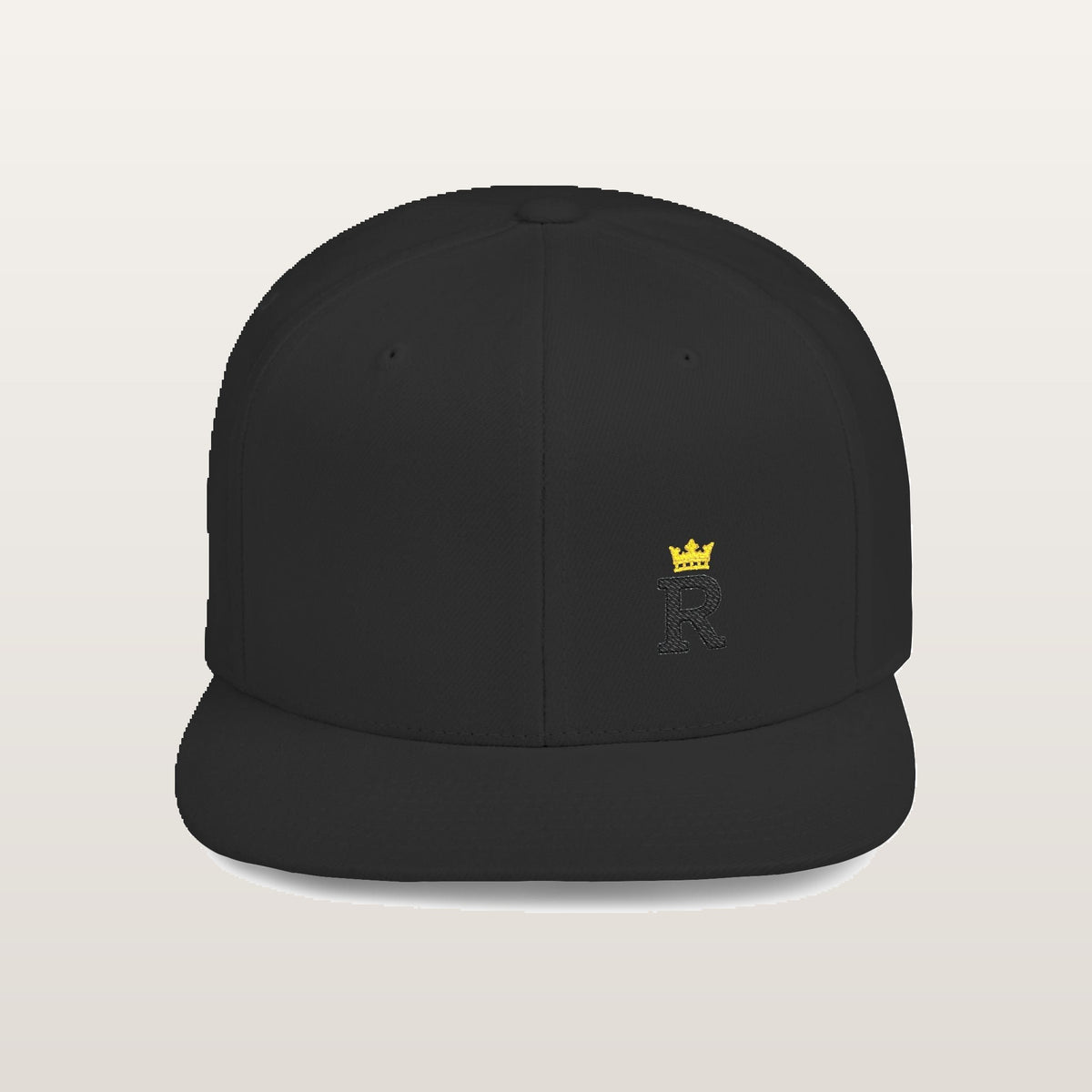 Side-R Monogram Snapback — Noir