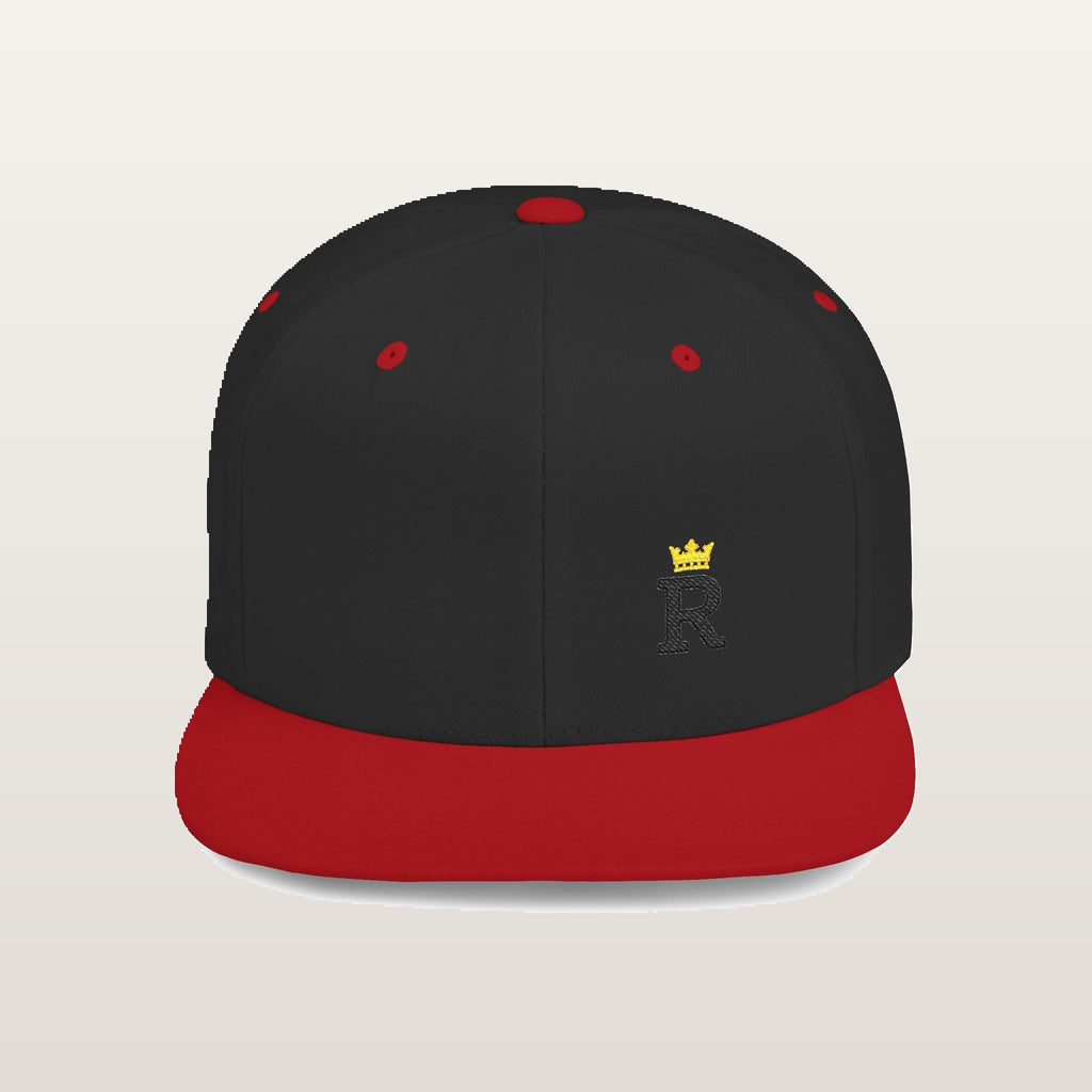 Side-R Monogram Snapback — Negro/Rojo