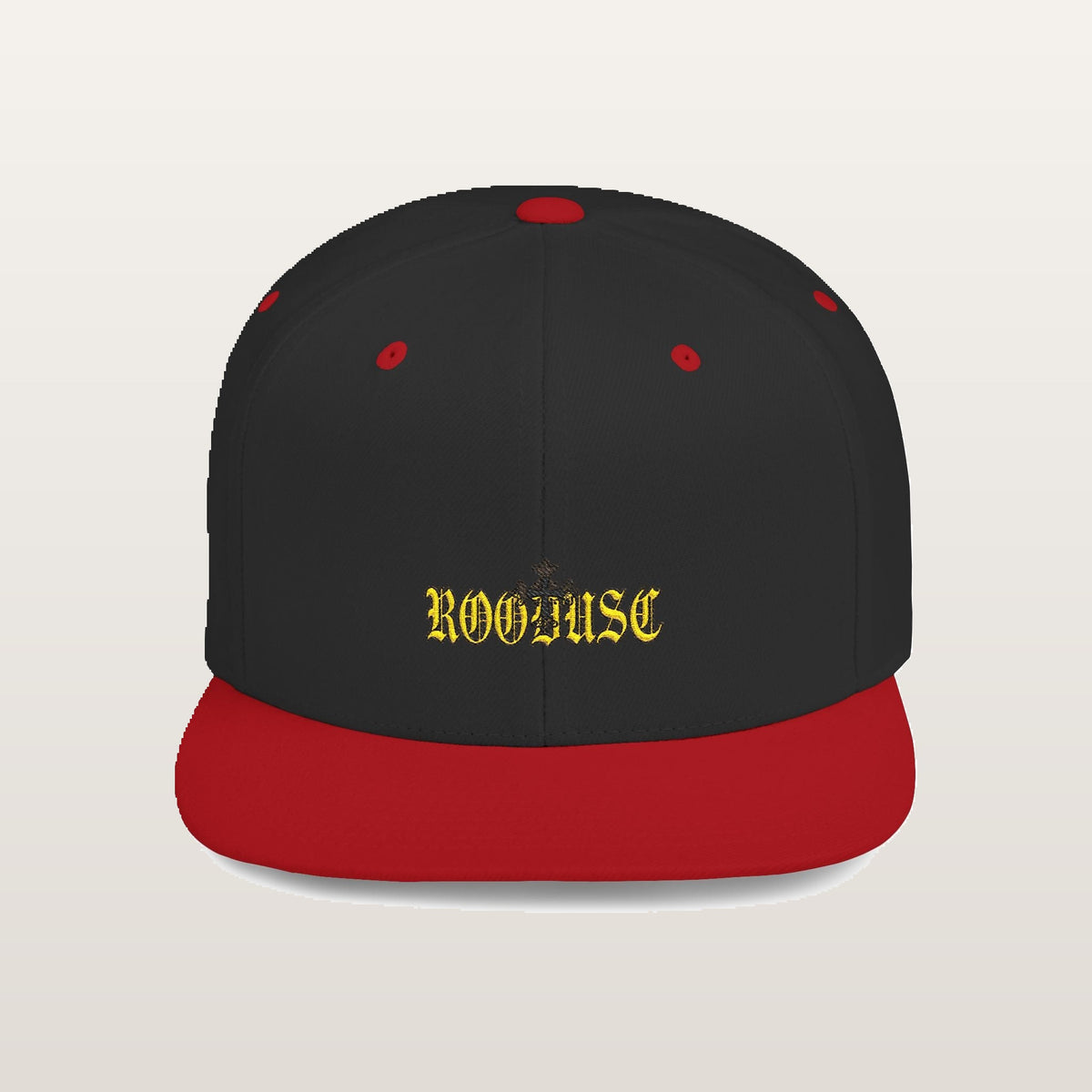 Faith Cross Snapback — Noir/Rouge