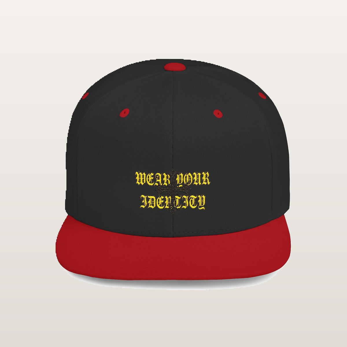 Wear Your Identity Snapback — Noir/Rouge