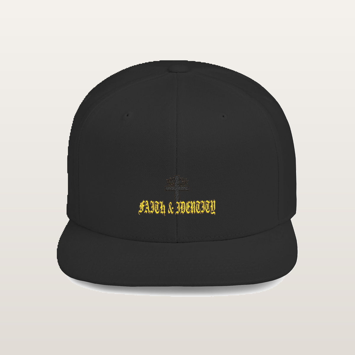 Faith & Identity Snapback — Noir