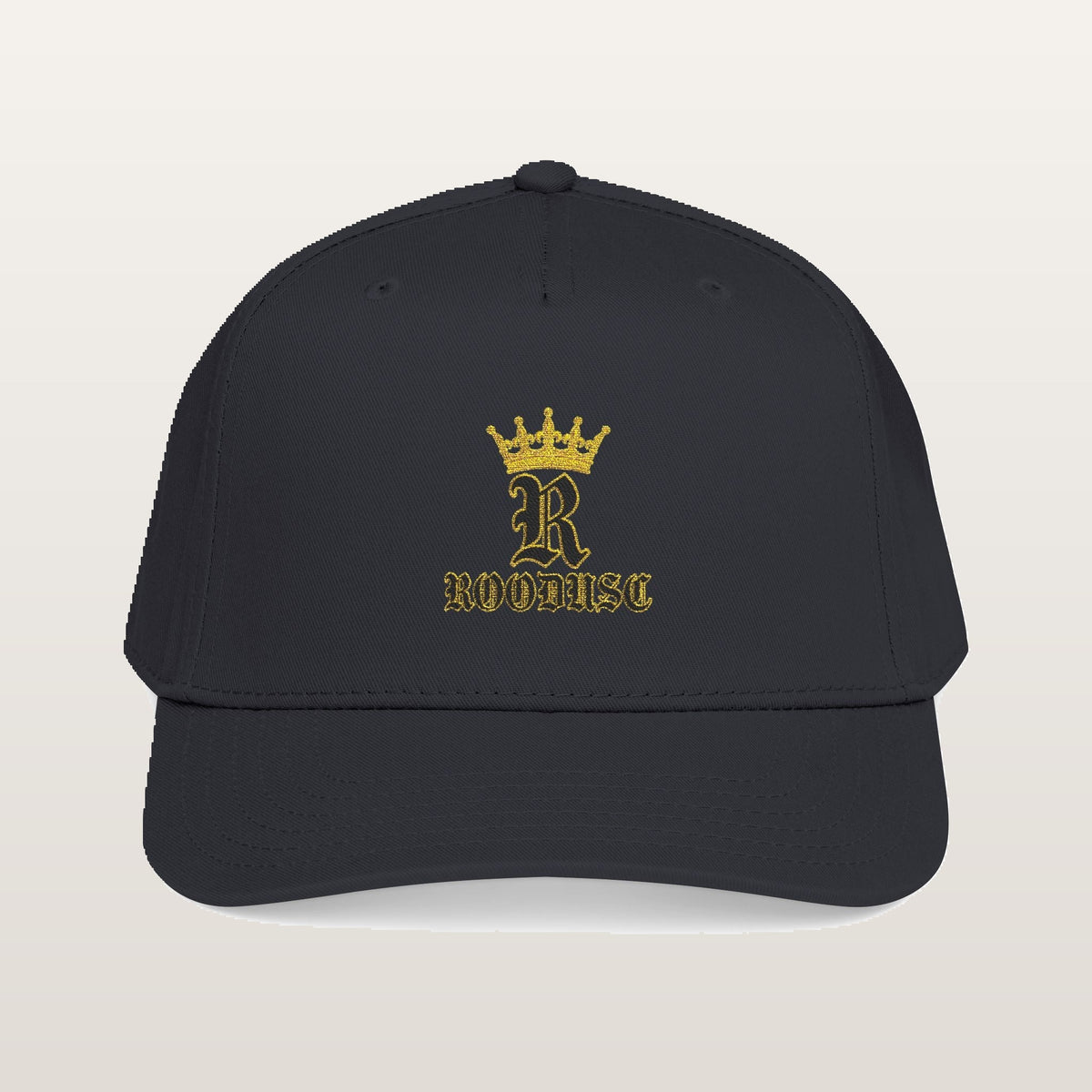 Crowned-R Cap — Noir