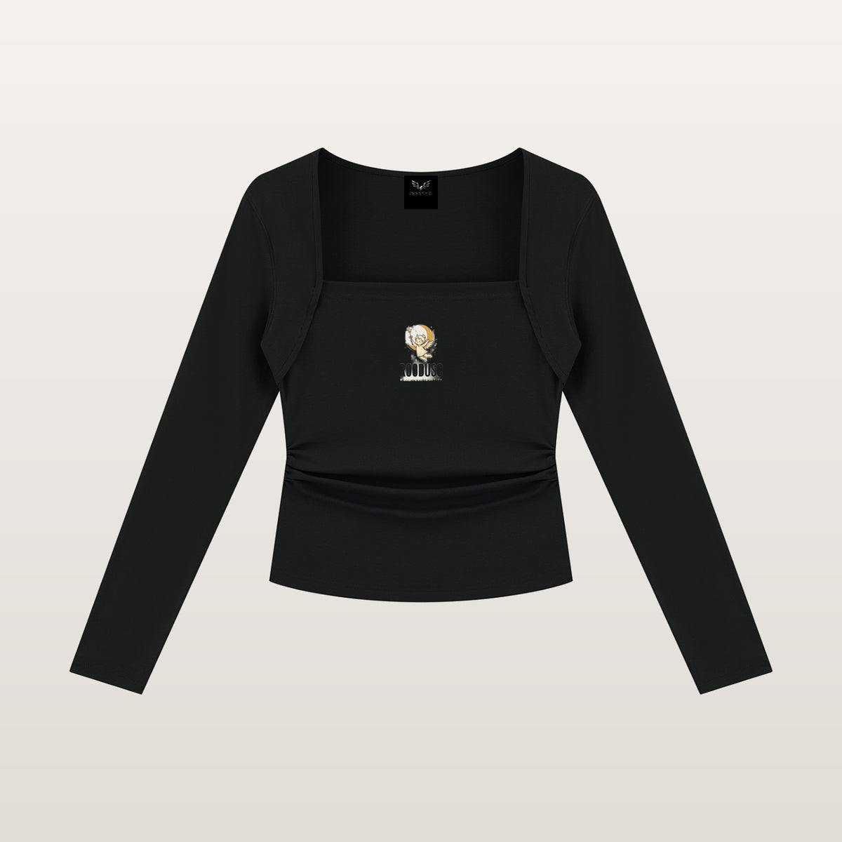 Cherub & Moon Long-Sleeve Tee