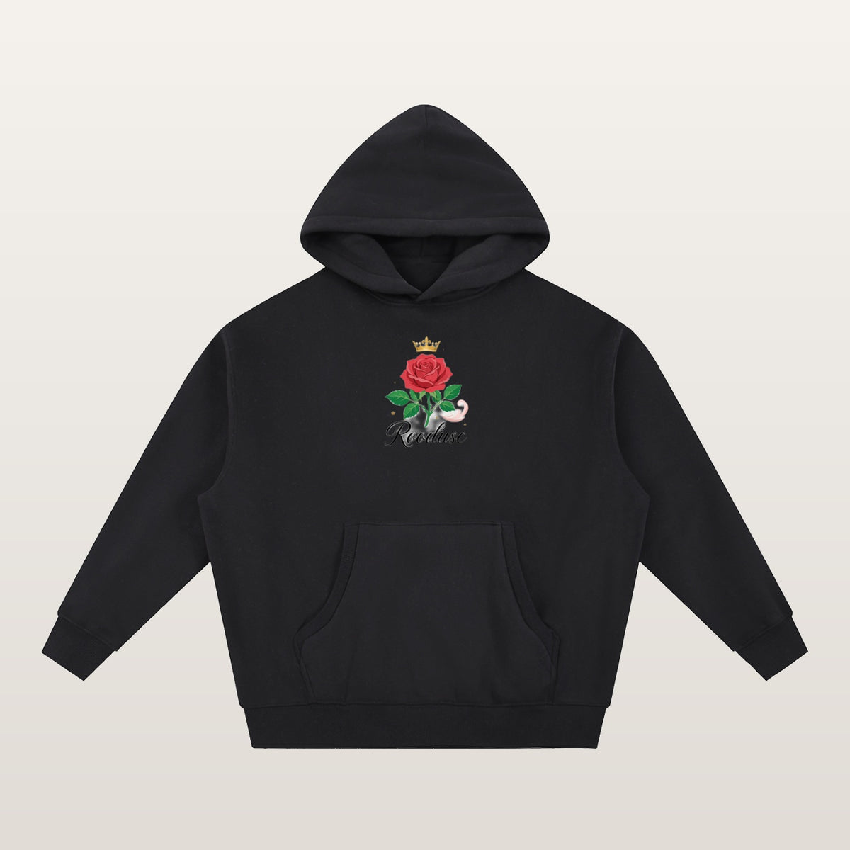Rose & Crown Script Fleece Hoodie