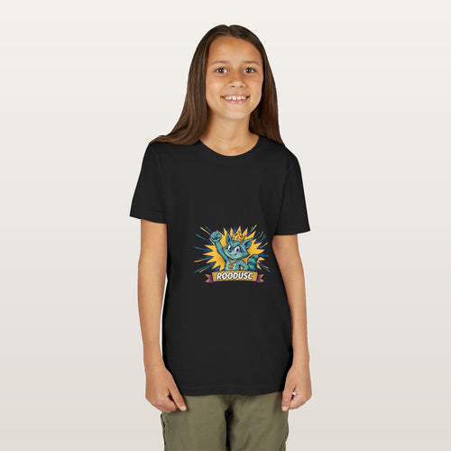 Comic Raccoon Tee — Kids