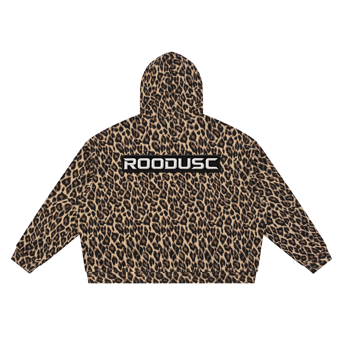 Unisex leopard full zip hoodie