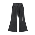 Vintage washed flared fleece pants