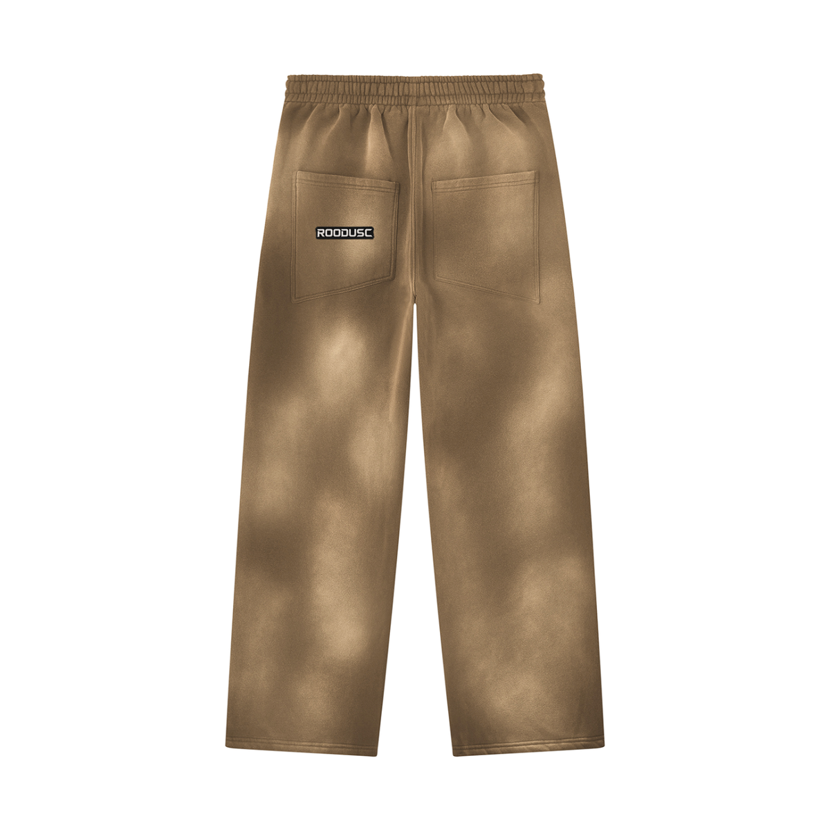 ROODUSC-Pantalones de chándal unisex de pierna ancha con efecto desteñido por el sol