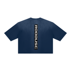 Camiseta unisex ROODUSC de corte cuadrado con efecto lavado vintage y desgaste por sol