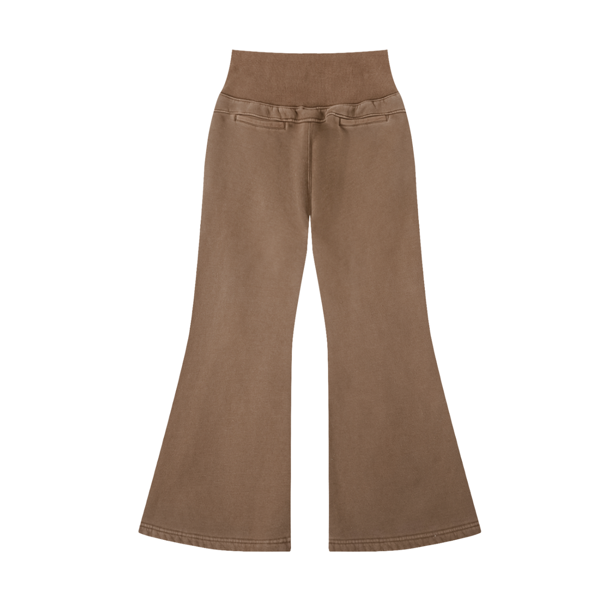 Vintage washed flared fleece pants
