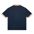 Unisex color block polo shirt