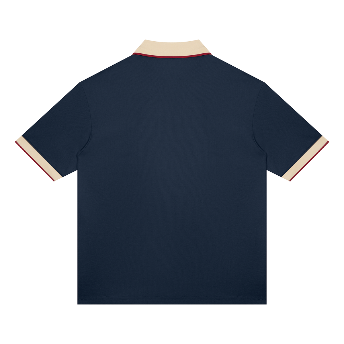Unisex color block polo shirt