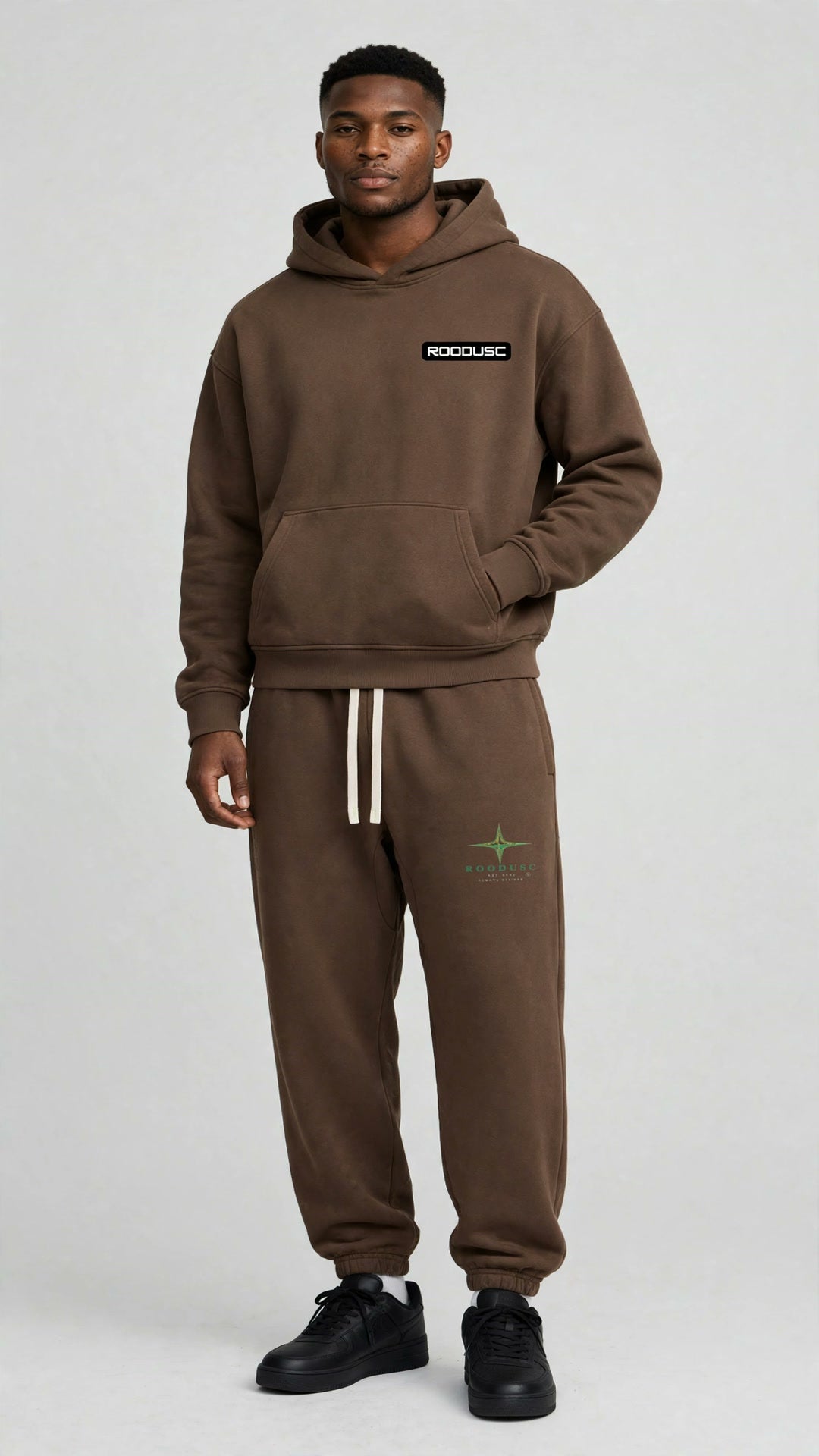 Pantalones de chándal de algodón pesado esencial ROODUSC