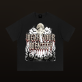 ROODUSC Halloween Graveyard Identity Tee — Black